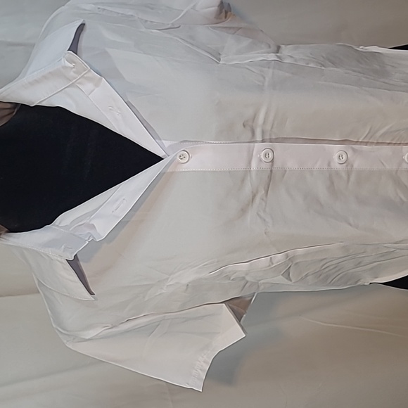 Women's White Short Sleeve Top - Picture 2 of 7